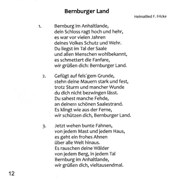 CD Weinverein Heimat-Lied 'Bernburger Land'